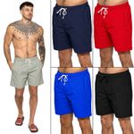 Mens Swim Shorts Quick Dry Mesh Lined Beach Swimming Trunks Drawstring Pockets