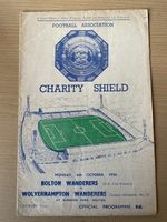 Bolton v Wolves Charity Shield 1958 programme