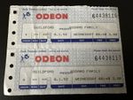 The Addams Family Odeon Cinema Guildford Ticket 8th January 1992 Huston Ricci