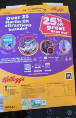 Kelloggs code for 25% Off 1 or 2 Online Merlin Tickets Exp 30/06/26 Alton Towers