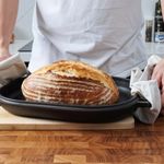 2 in 1 Cast Iron Dutch Oven Bread Baking Roasting Braising Frying Casserole Pot