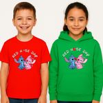 Red Nose Day Kids T Shirt Lilo Stitch Funny School Event hoodie Boys Girls Tee