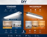LED Batten Light 4ft 5ft 6ft Waterproof IP65 Garage Ceiling Tube Light 3CCT