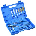 25PCS Diesel Injector Seat Cleaning Brush Tool Engine Injectors Cleaner Kit UK!