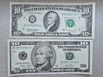 United States 10 dollars Two Notes  issued 1995,2004 Uncirculated