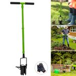 Long Handle Garden Bulb Planter Upright Steel Planting Tool Steel Transplanter