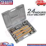 Sealey Panel Body Beating Set CB507 Drop Forged Hickory Shaft Hammer Dolly Pick