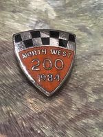 1984 NW200 North West 200 Supporters Club Motorcycle bike badge pin lapel