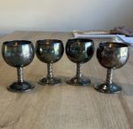 Vintage Goblet Glasses Set of 4 "SEVILLA MADE IN SPAIN" 1960s – Barware