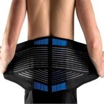 New Neoprene Double Pull Lumbar Lower Back Support Belt Brace Pain Relief
