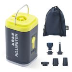 Hillington Mini USB Air Pump Portable Air Bed Inflator Vacuum Pump LED Light