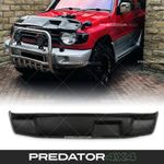 BLACK FRONT BONNET GUARD PROTECTOR FOR MITSUBISHI PAJERO SHOGUN V20 MK2 91-99