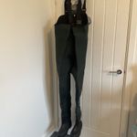 Neoprene Cleated Sole Waders Large Size Green Fishing  Suit Shoe Size 43/uk 9