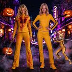 Cosplay Kill Bill The Bride Killer Yellow Blood Stain Tracksuit Jacket Pants New