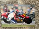RANDY MAMOLA HAND SIGNED 12X8” PHOTO  HONDA  500CC MOTOGP YAMAHA CAGIVA SUZUKI