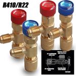 4/2/1PCS R410A R22 AC Refrigerant Charging Safety Valve Adapter Tool