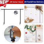 2.4M Metal Over Table Hanging Decoration Party Display Rod Rail Pole With Clamp
