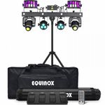 Equinox Gigabar FX1 DJ Gig Party Bar Lighting System Inc Cases and Remotes