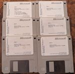 6x Vintage Microsoft Windows 3.1 1992 Operating System 3.5" Floppy Software Set