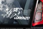Jorge Lorenzo #99 - Moto GP Car Window Sticker - Yamaha Superbike MotoGP - TYP1