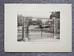 Entrance Gates to Raphael Park, Romford - Antique Print - 1911