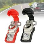 2pc Leisure Battery Terminals Connectors Clamps For Car Van Caravan Motorhome