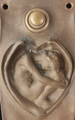 Rare Arts and Craft, Art Nouveau Door Bell - Female Nude