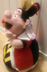 Queen Of Hearts Disney Store Stamped Alice In Wonderland Plush Soft Toy with tag