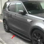 FOR LAND ROVER DISCOVERY 5 L462 SIDE STEPS RUNNING BOARDS BLACK AND SILVER 16-24
