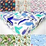 Fitted Sheet for cot bed 70x140-60x120cm Mattress Cover Nursery Animals Jungle