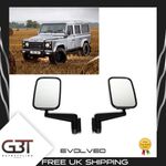 DOOR WING MIRRORS WITH ARMS FITS LAND ROVER DEFENDER 90 110 130 (PAIR) - MTC5217