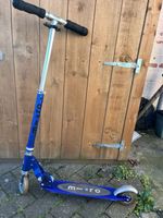 Micro Scooter Sprite 2-Wheeled Blue Scooter 5-12 Years Old Good Condition