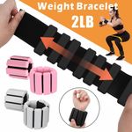 2Pack Adjustable Wrist Ankle Weights Aerobics Pilates Weight-Bearing Bracelet UK
