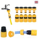 10Pcs Garden Car Water Hose Pipe Tap Adapter Connector & Fitting Set Hosepipe UK