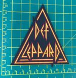 Def Leppard Logo Cut Out Offically Licensed Printed Sew On Official Patch