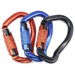 23KN Safety Auto Lock Buckle Rock Climbing-Carabiner Outdoor Sports Cord Buckle