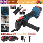 Oscillating Multi Tool 21V Cordless Sander Scraper Saw With 2 Batteries &Charger