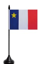 Canada Acadia Table Flag - Polyester