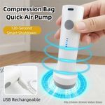 Portable Compressed Bag Air Pump Rechargeable Vacuum Bag Suction Pump Travel