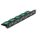Uctronics 19 1U Raspberry Pi Rack Mount with SSD Mounting Brackets and Screws