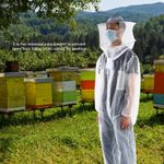 Anti Bee Biting Transparent One Piece Nylon Mesh Beekeeping Suit Bee HG