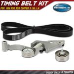 3Pcs Serpentine Belt Drive Component Kit for Mini R50 R53 Cooper S 1.6 90K38404A
