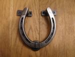 antique style big horseshoe stable knocker horse shoe door knocker door pull 19K