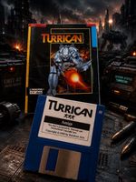 TURRICAN AMIGA COMPLETE GAME SET WITH ORIGINAL MANUAL RAINBOW ARTS RETRO CLASSIC