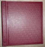 Burgundy Stanley Gibbons Devon Album w 145 usable pages (44 unused; 101 used)