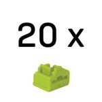 Lindy 47895 RJ-45 Port Blockers – 20 Pack Green – Network Security