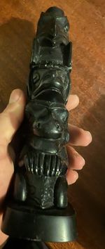 Rare Haida Gwaii Totem Pole Statue VII-B-1542