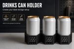 Wall Mounted Drinks Can Holder Bracket for Van Garage Workshop Storage