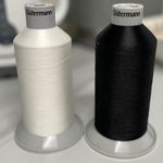 Gutermann 20,000m Polyester Sewing Thread Hemmming White/Black