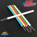 5Pcs Plastic Needle Threaders Hand Sewing Thread Guide Tools for DIY Craft Work